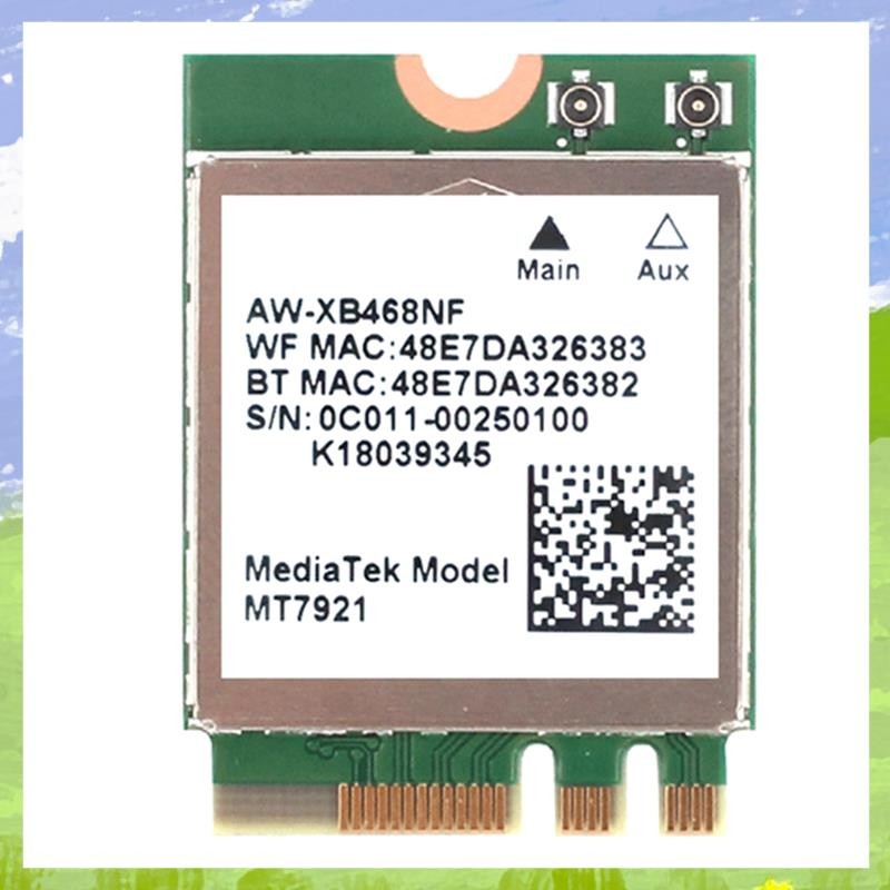 1 PCS MT7921 WIFI6 2.4G 5G การ์ดเครือข่าย Gigabit คอมพิวเตอร์เดสก์ท็อปแล็ปท็อปการ์ดเครือข่ายไร้สายใน