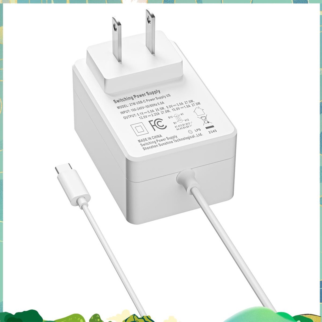 สําหรับ 5 รุ่น Pi5 Fast Charger USB-C PD 5.1V5A รองรับ Pd Standard Type C Interface Charger พร้อมปลั