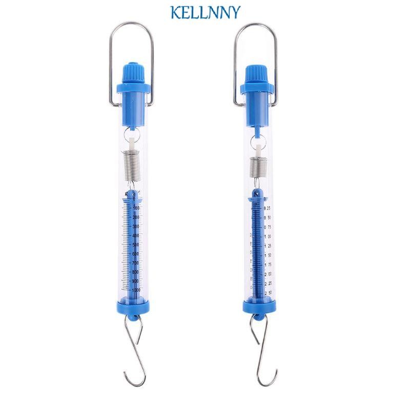 Kelln 2 5N 10N Newton Force Meter Spring Scale Dual Scale Labeled Tubular Dynamometer