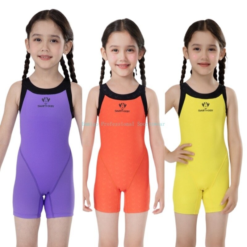 2025 ชุดว่ายน้ําประสิทธิภาพสําหรับเด็ก Quick-Dry & Chlorine-Resistant Girls Athletic One Piece ชุดว่ายน้ํา Upf 50+ Sun Protection Swim Wear Outfit
