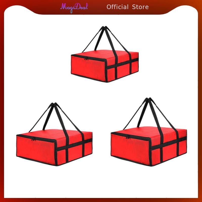 MagiDeal Insulated Pizza Delivery Bag Grocery Bag for Delivery Pizza Carrier for Personal