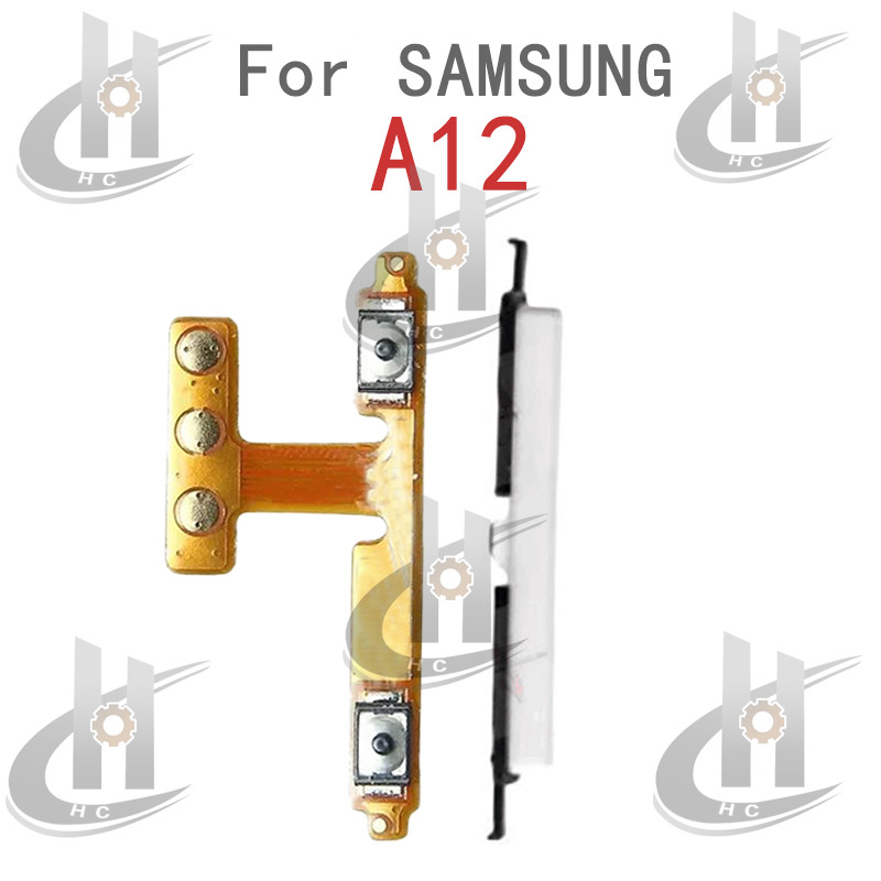 สําหรับ Samsung Galaxy A12 A125 ปุ่มด้านข้างปริมาณพลังงาน Flex Cable Keys ปุ่มปิดระดับเสียงขึ้นและลงปุ่มด้านข้างอะไหล่ทดแทน - รูปที่ 4