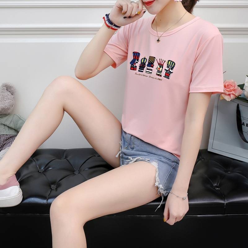 📣Mystyle.99📣(โล๊ะเสื้อ) เสื้อยืดคอกลมแขนสั้น ทรงเข้ารูป Freesize สกรีนลาย #E02 - รูปที่ 6