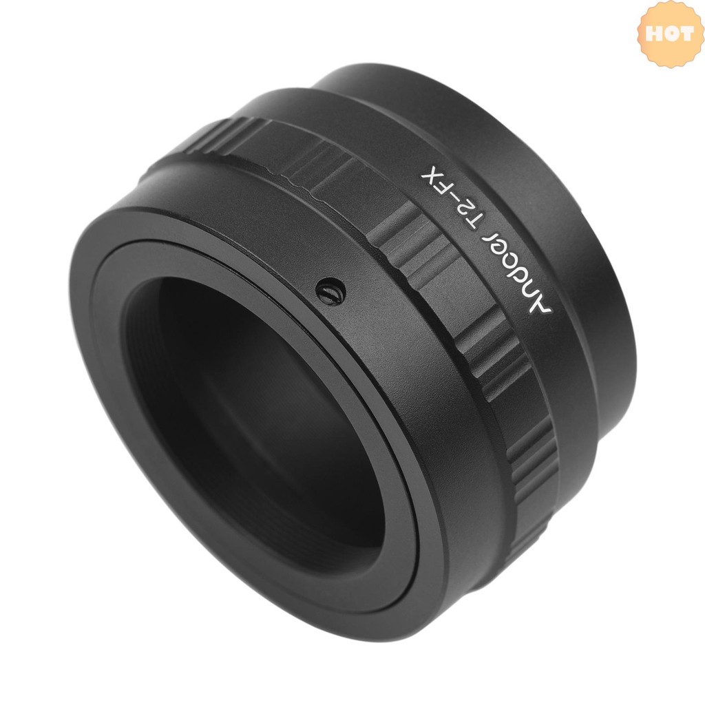 [2025 ใหม่] Andoer T2-FX เลนส์โลหะอะแดปเตอร์แหวน T/T2 Mount เลนส์อะแดปเตอร์สําหรับ Fujifilm X-T1/X-A
