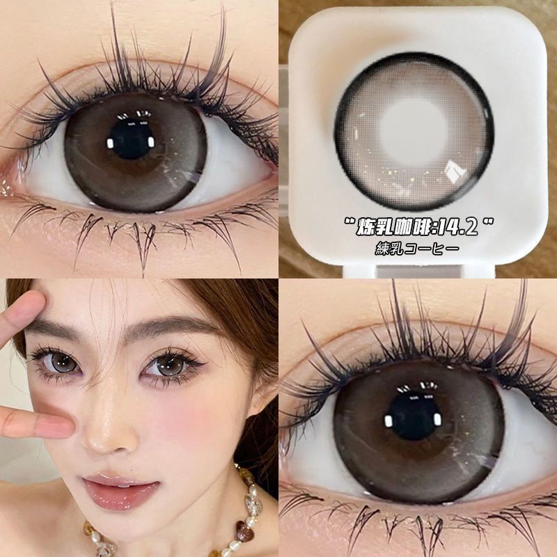 คอนแทคเลนส์ Kalefu จําหน่ายทุกวันและสต็อกบน w#卡乐芙美瞳日抛一次性囤30片近视隐形眼镜一整箱0730