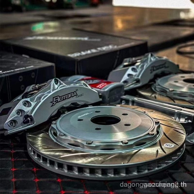 R ROTORA Four Six-Piston Car Brake Calipers ดัดแปลงด้านหน้าหกด้านหลัง Four-Clippers ชุด Mazda Anksel