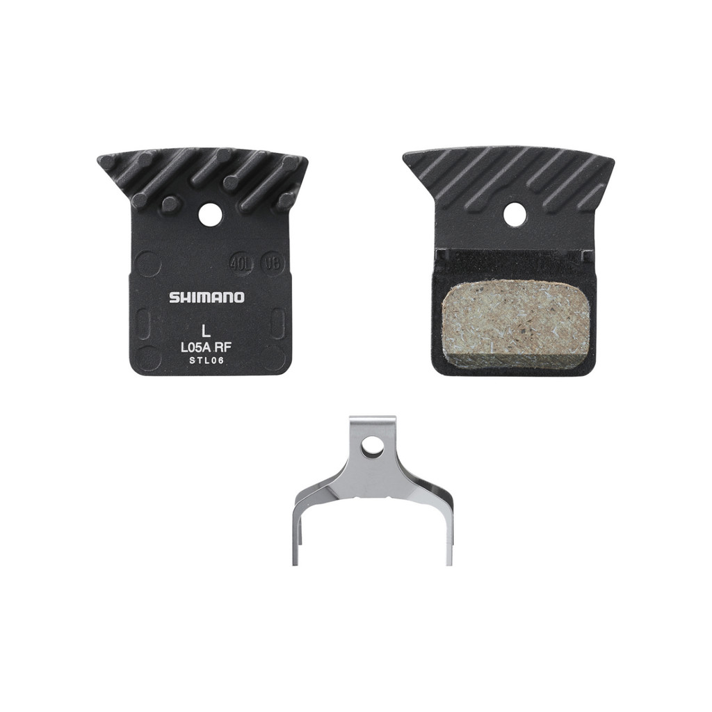 Shimano ผ้าเบรคดิสเบรคถนน Shimano รุ่น BR-R9270 (L05A-RF) RESIN W/FIN Black