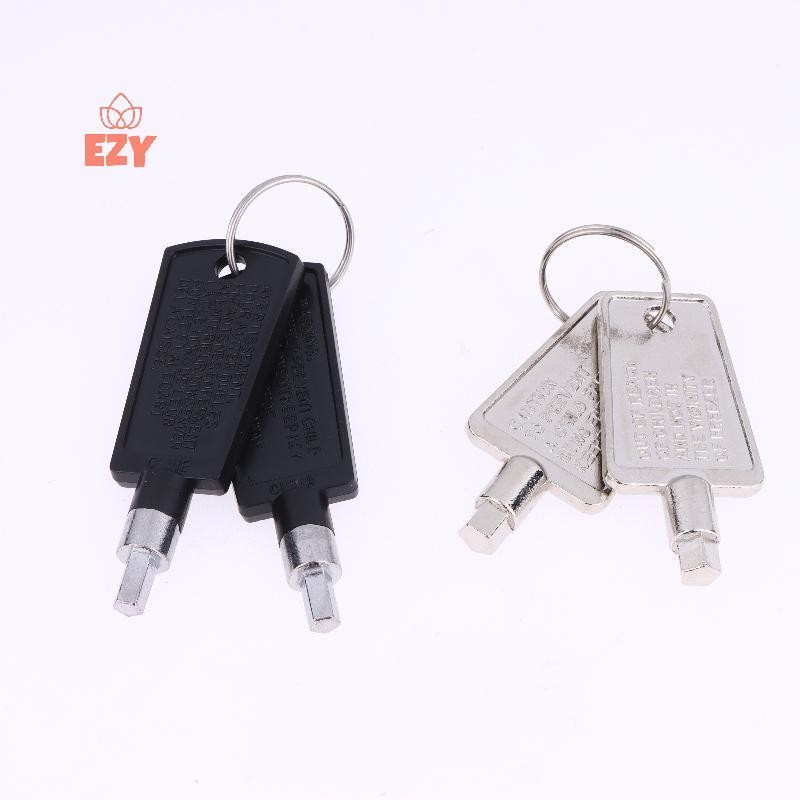 EZY 2 ชิ้นตู้แช่แข็งตู้เย็นประตูล็อคกุญแจ Pentagon คีย์อุปกรณ์เสริมสําหรับใหม่