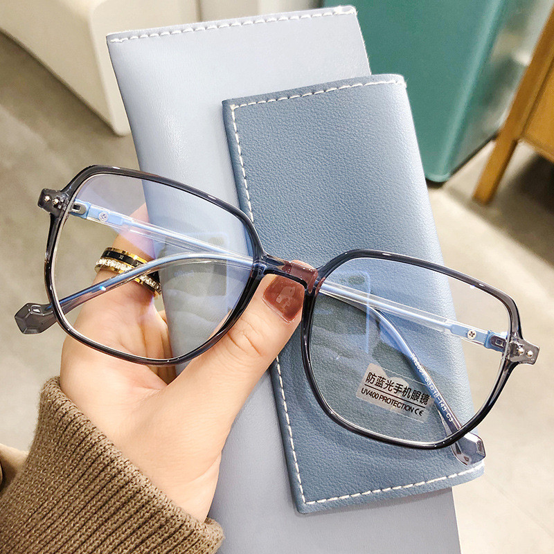 กรอบแว่นตา แว่นตา กรอบแว่นตา TR90 ผู้ชาย สไตล์เรโทรเกาหลี ทนความชื้น ป้องกันแสงฟ้า เหมาะสำหรับคนสายต