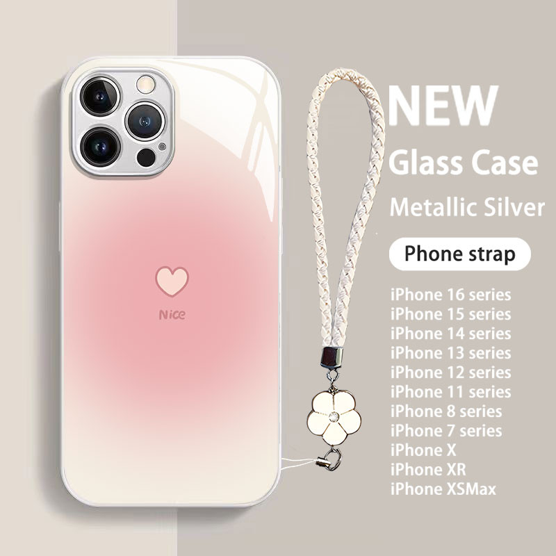 เคส iphone 11/12promax/13/14plus/15/6/7/8/plus/pro/max/pro max/X/XR/XSMax,สายโทรศัพท์,เคสโทรศัพท์,Gift,Dyeing Love Pattern,กันตก,กันกระแทก, ราคา ถูกที่สุด ดีลบีเคเค แกลเลอรีภาพที่ 2