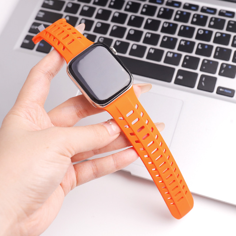 Silicone Strap For Apple Watch Band 46mm 44mm 45mm 40mm 49 42mm 41mm 38 correa Bracelet iWatch Serie