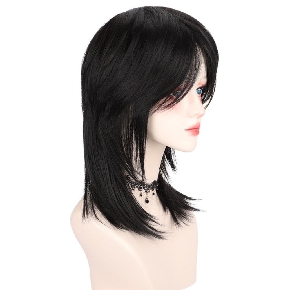 Bandolera Mullet Head Wig สังเคราะห์ วิกผมคอสเพลย์สไตล์เกาหลี ระบายอากาศดี
