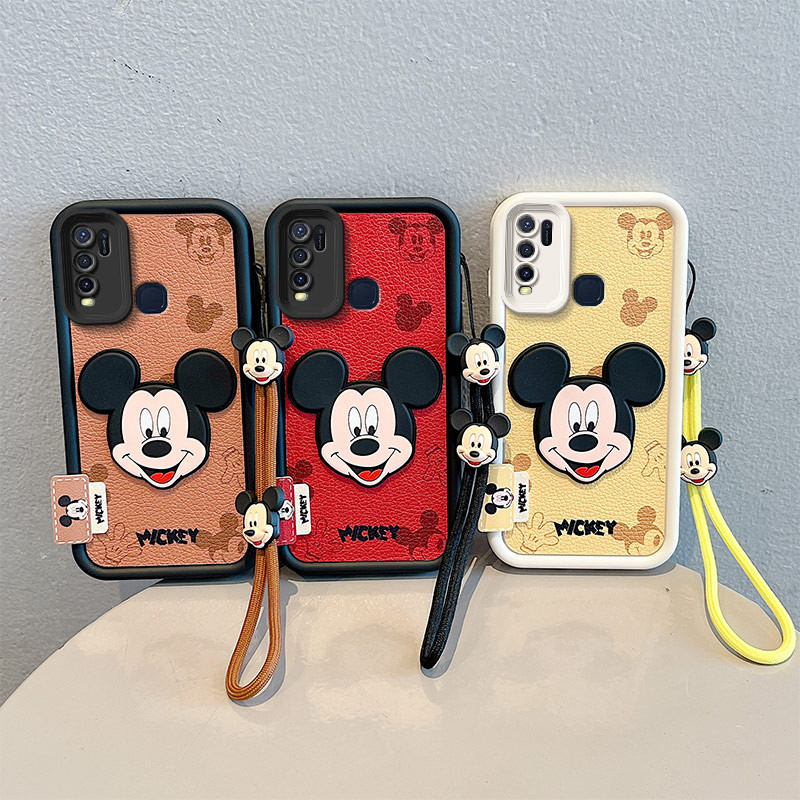 เคส  Vivo y50 case vivo y30 y30i case เคสโทรศัพท์หนังการ์ตูนสําหรับ