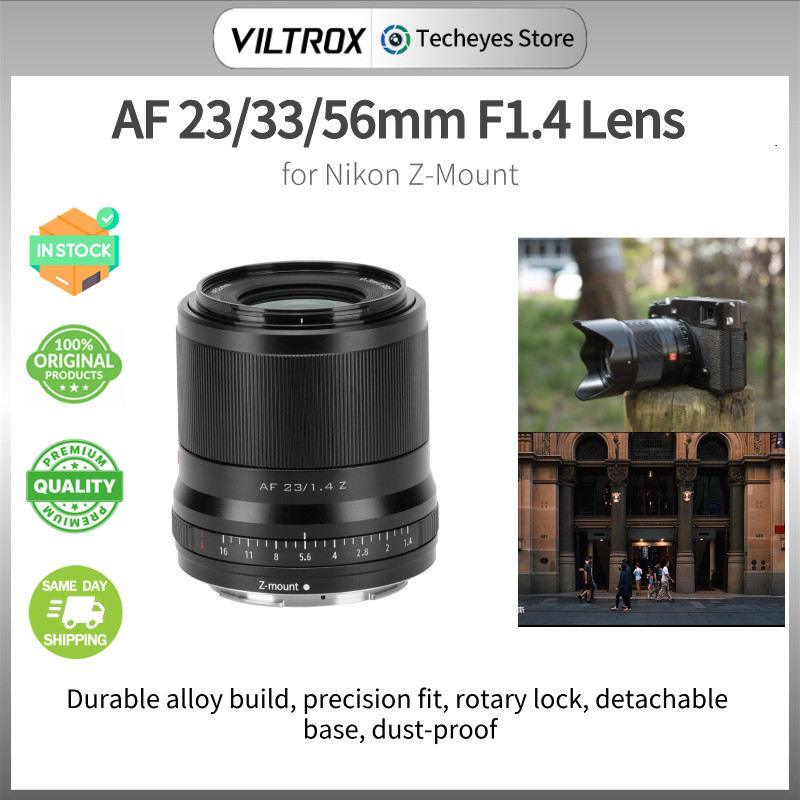 เลนส์ VILTROX AF 23/33/56mm F1.4 APS-C Prime  | ภาพเหมือนโฟกัสอัตโนมัติอย่างรวดเร็วสําหรับ Nikon Z M