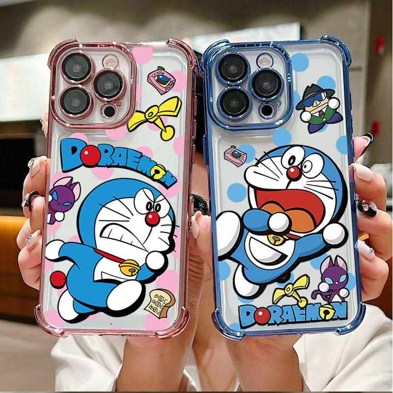การ์ตูนโดราเอมอนปลอกสําหรับOPPO A5X A3X A3 Pro A5 Pro A16 A60 A56 A38 A79 A58 A98 A78 A96 A15S A76 A96 A35 5Gนุ่มกันกระแทก