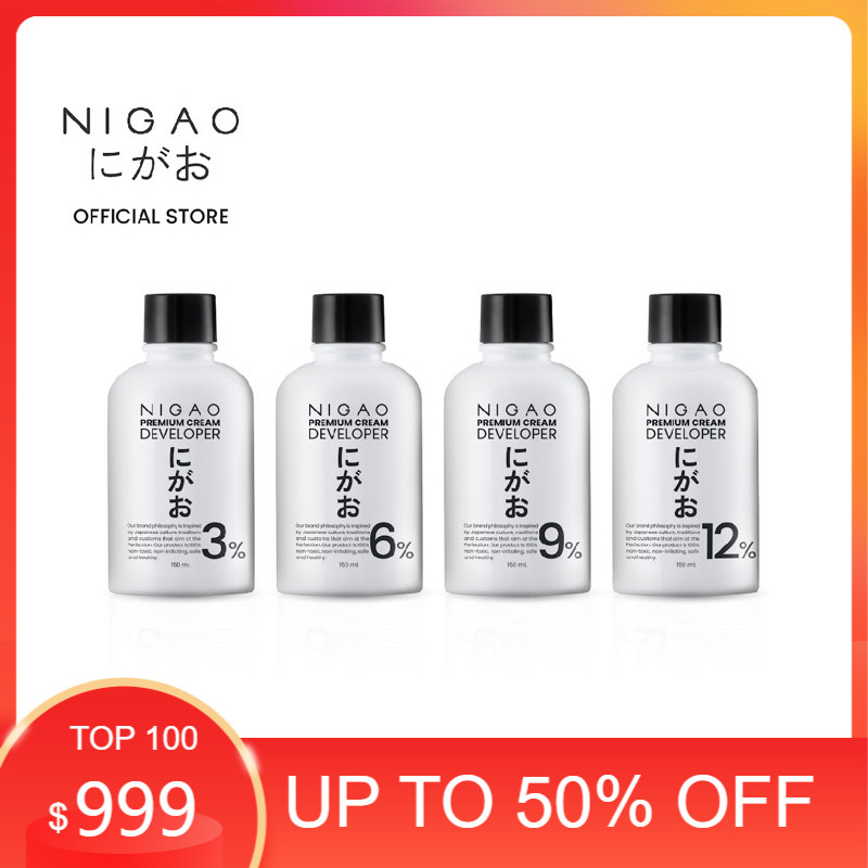 ❌❌❌ไฮโดรเจน นิกาโอะ Nigao Hydrogen Developer ใช้ผสมกับสีผมได้ทุกยี่ห้อ 1% 3% 6% 9% 12% มีให้เลือก 2ขนาด 150 ml กับ1000ml