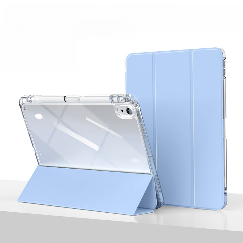เคส Trifold สําหรับ iPad 11th/10th 2025/2022 พร้อมที่ใส่ดินสอ, ความโปร่งใส Coverr สําหรับ iPad Pro11