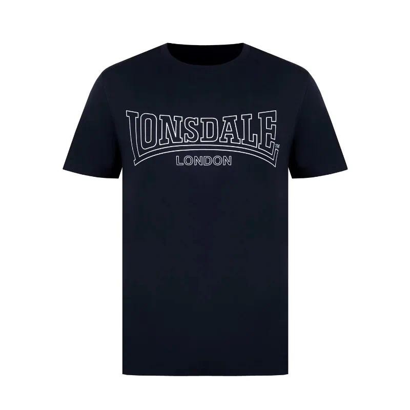 Lonsdale _ Tee เสื้อ High-end หรูหราสําหรับทั้งชายและหญิง Y2k Cotton เสื้อยืดฟรีจัดส่ง High Street B
