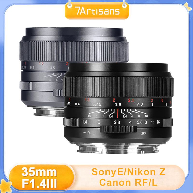 7artisans 35mm F1.4 III Full frame Manual focus prime เลนส์สําหรับ Nikon Z Z Z50 ZFC Leica SL Sigma 