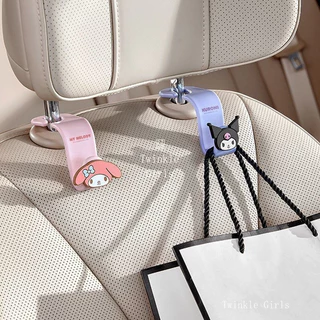 ขอเกี่ยวรถยนต์ Sanrio น่ารัก (Kuromi, Hello Kitty, Cinnamoroll) สำหรับเกี่ยวของหลังเบาะ รองรับน้ำหนักดี ช่วยจัดระเบียบในรถ ของน่ารักจำเป็นต้องมี