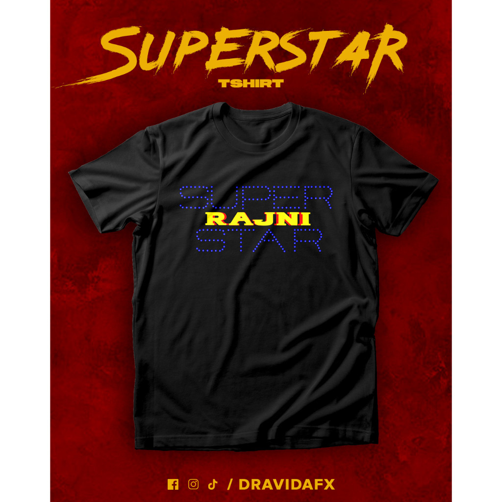 SUPERSTAR RAJINI เสื้อยืด UNISEXS-5XL
