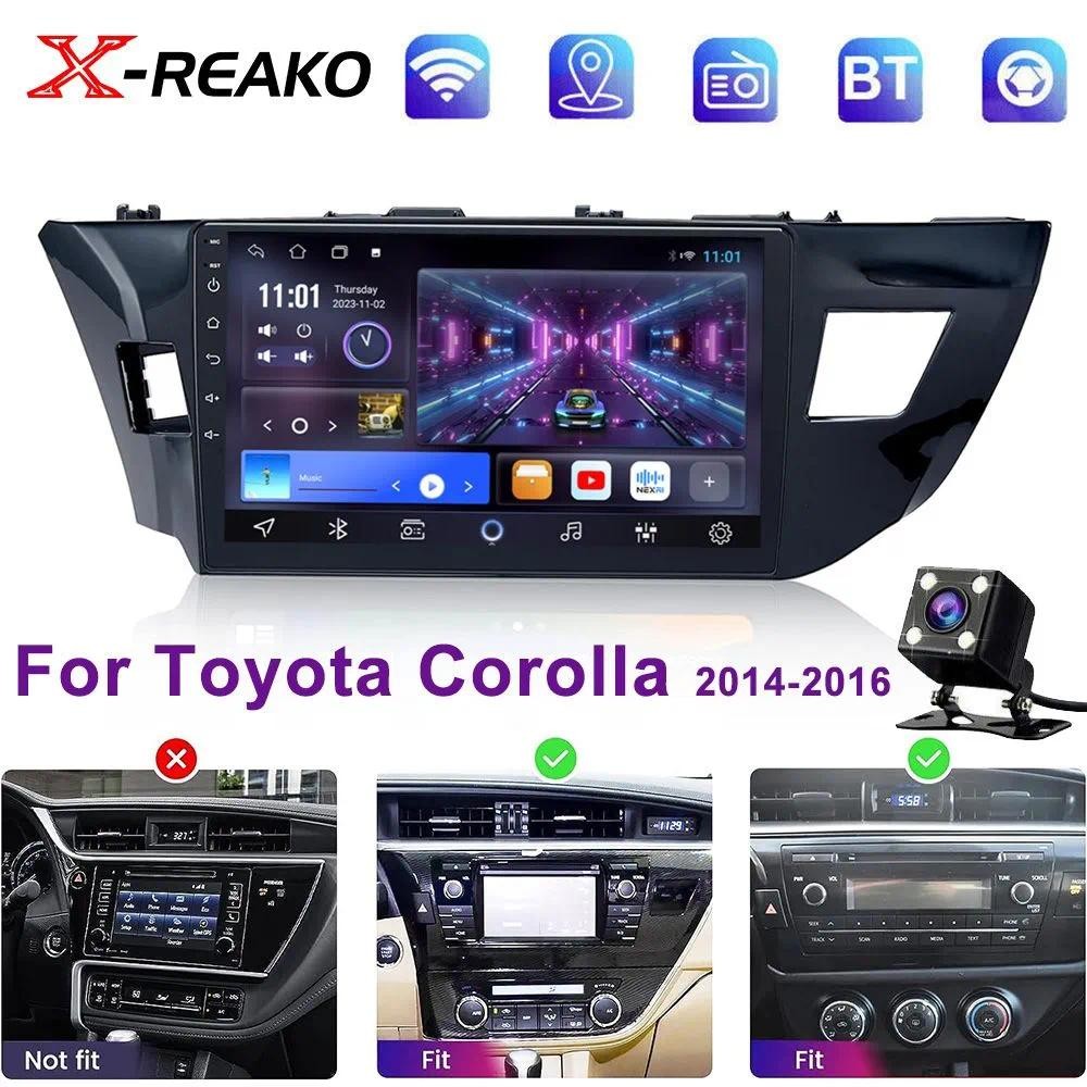 X-REAKO Car Recorder เส้นทแยงมุม: 9, "2 DIN, 1GB / 32GB