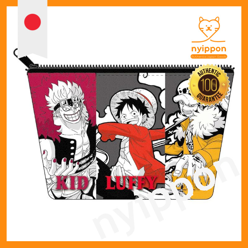 K Company One Piece Ship-shaped Pouch - Luffy & Law & Kid & Straw Hat Crew - H10×W16.5×D4cm