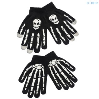 Unisex Adult Children Winter Cycling Full Fingered Gloves Ha…