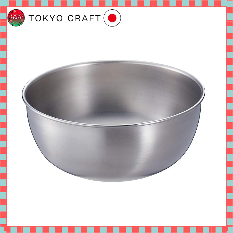 Stainless Steel Mixing Bowl - 15cm Satin Finish, Japanese-Made, Dishwasher Safe, Silver