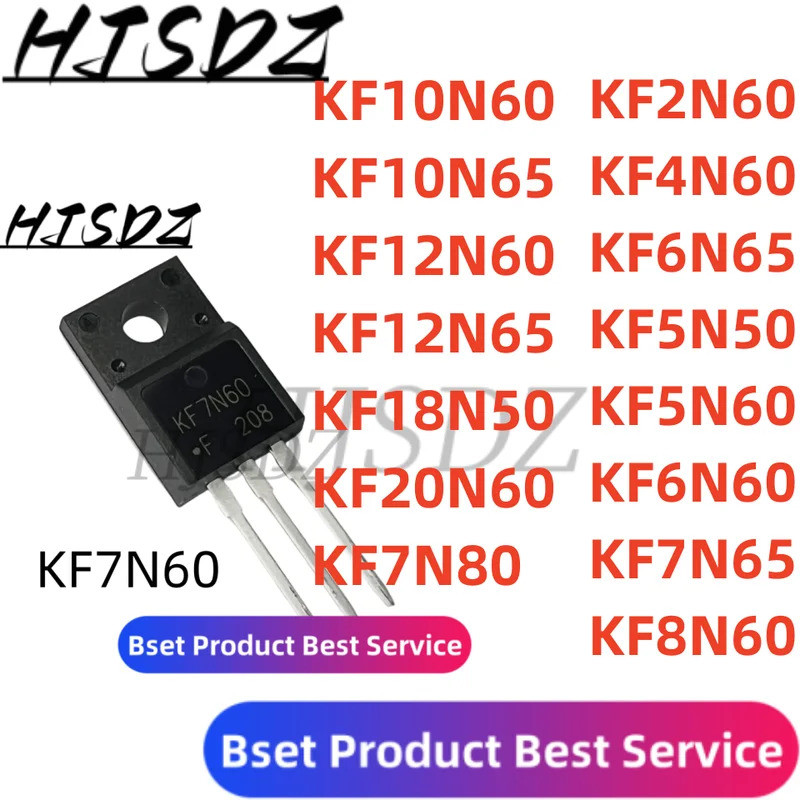 1-5PCS KF8N60 KF6N60 KF5N60 KF4N65 KF2N60 KF5N50 KF18N50 KF20N60 KF12N65 KF10N65 KF7N60 KF7N65 KF7N6