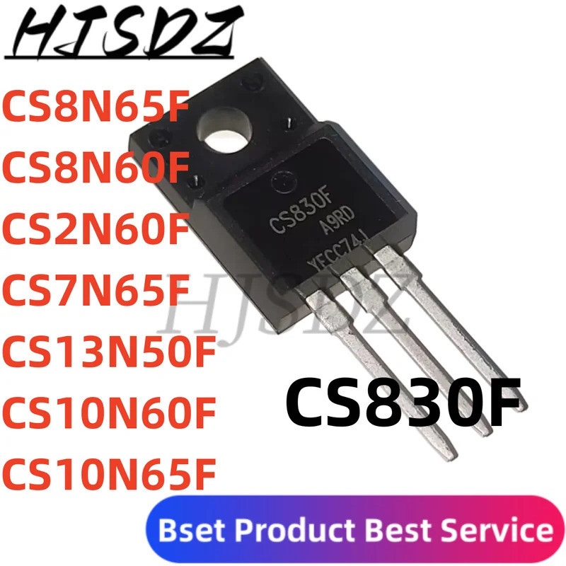 1-5PCS CS8N65F CS830F CS13N50F CS7N65F CS8N60F CS2N60F CS10N60F CS10N65F TO-220F Field-effect ทรานซิ
