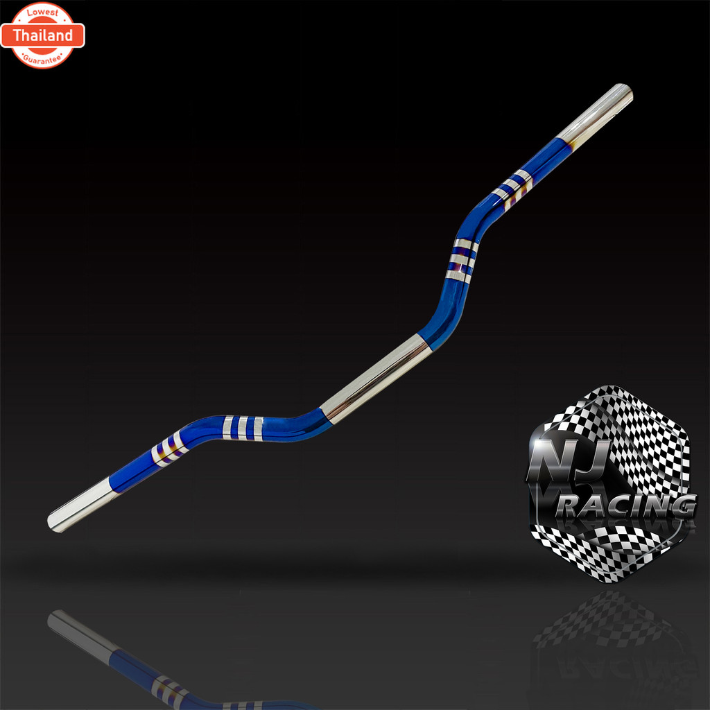 NJ RACING PK แฮนด์ ผอมไทเท / แฮนด์ทรงต่ำ ขนาดแฮนด์ 22 mm , ความยาว 70 cm รถมอเตอร์ไซค์ทุกรุ่น รถ้างร