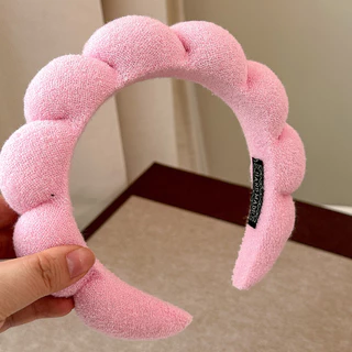 รุ่นใหม่ แฟชั่นเกาหลีฟองน้ําสูงนุ่ม Cloud Mass Headwear Hairbands เครื่องประดับผม（จัดส่งในประเทศไทย）G3562
