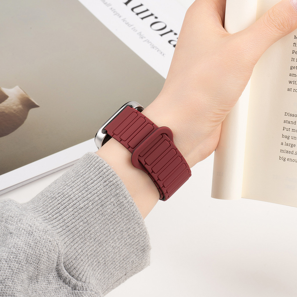 Huawei watch fit4 ใหม่กีฬาคู่สี Magneticsilicone สายรัดสําหรับ Huawei fit3 นุ่ม Breathable Skin friendly เปลี่ยนสายสร้อยข้อมือสําหรับ fit4pro อุปกรณ์เสริม - รูปที่ 2