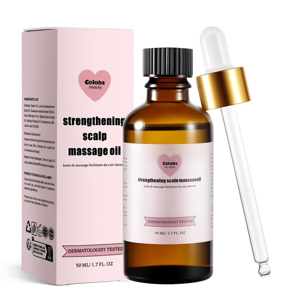 Go-labs Beauty Hair Oil สําหรับผู้หญิง - น้ํามันปลูกผมธรรมชาติ hes Scalp & ลดการรังแค เสริมสร้างผมบา