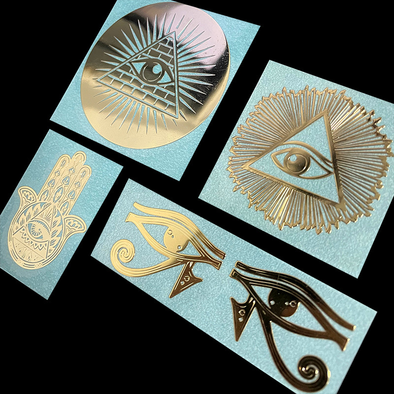 2025 Hawkeye God Horus Eye Ugarte Eye Almighty Eye God Eye สติกเกอร์โลหะสติกเกอร์โทรศัพท์มือถือ