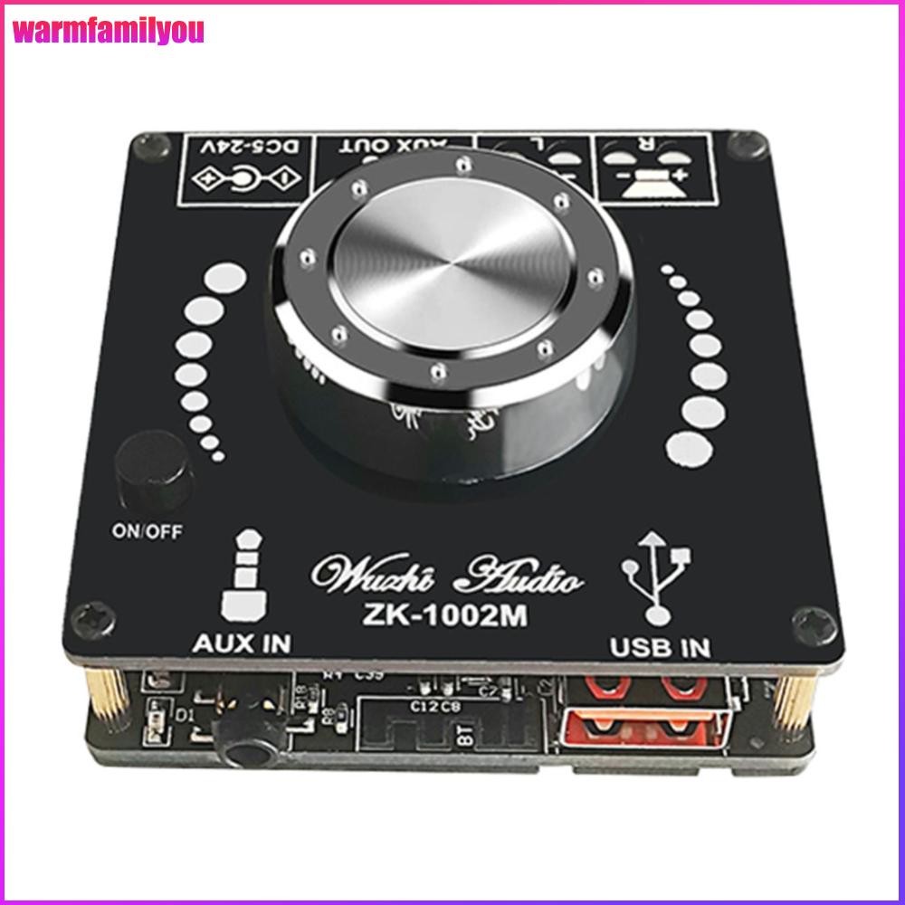warmfamilyou ZK-1002M 2x100W HIFI Audio Power Amplifier Board สเตอริโอบลูทูธ Amp
