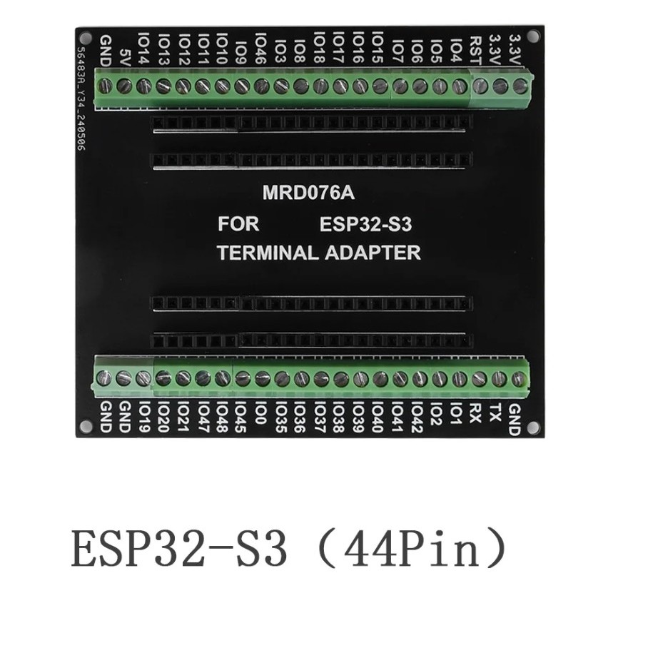 Terminal Screw Block บอร์ดขยายโล่ 44pin สําหรับ ESP32S3 ESP32-S3 N8R2 N8R8 N16R8 - ALFA