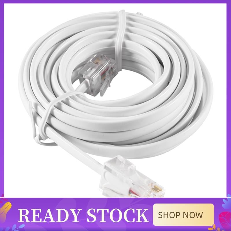 In Stock RJ11 6P4C ถึง RJ45 8P4C Modular โทรศัพท์อินเทอร์เน็ตสายต่อ 3 เมตร