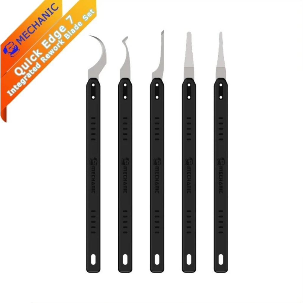 MECHANIC Quick Edge 7 Rework Blade Set ชุดใบมีดมือจับในตัว สำหรับงานซ่อมบอร์ดอิเล็กทรอนิกส์