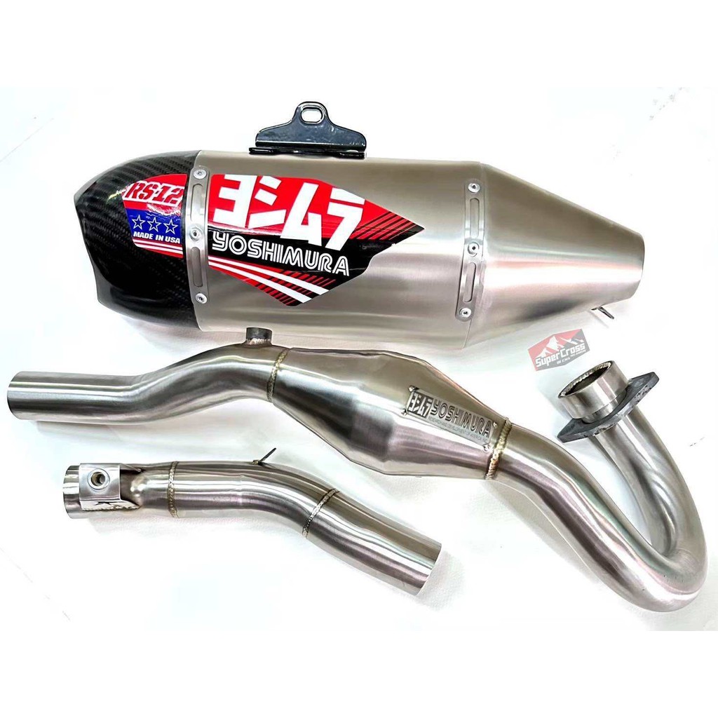 ท่อ Yoshimura ปลายสั้น ตรงรุ่น CRF 250 / 300 M L Rally ท่อสูตร ท่อแต่ง