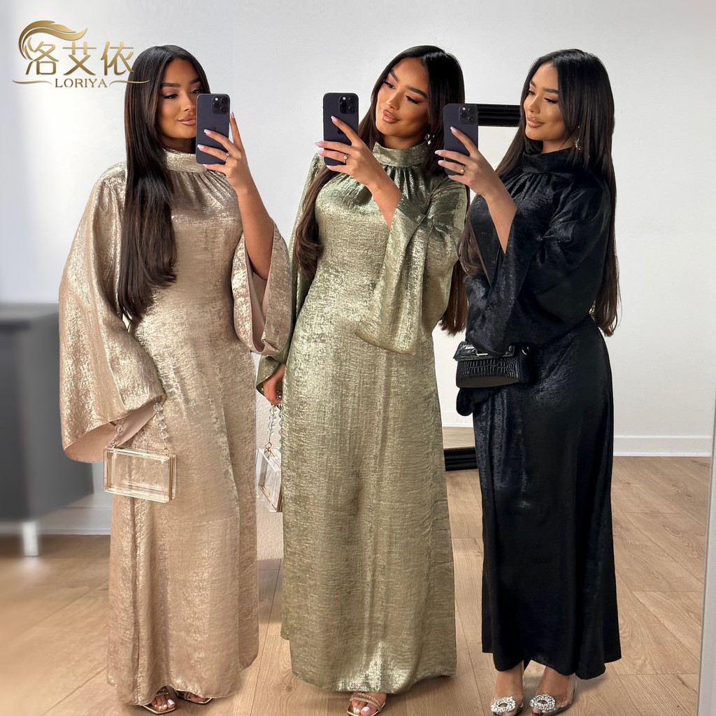 Loiya2024 E-commerce แฟชั่นเย็บดูไบตุรกี Elegant Dress abayaLR777