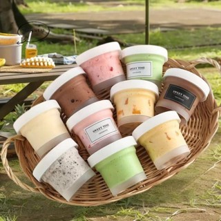 Maggiel 10 ชิ้นทิ้งถ้วยขนมหวานพร้อมฝาปิดชามไอศกรีมโปร่งใสถ้ว…