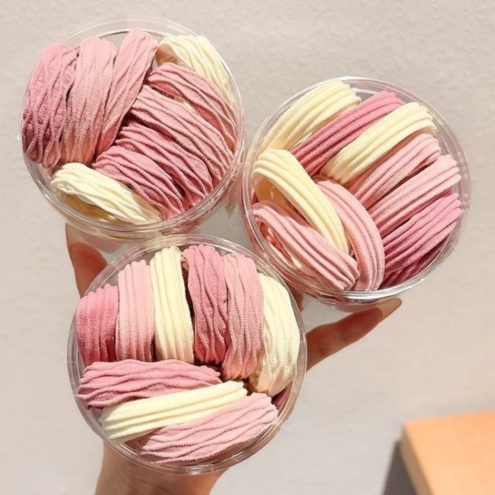 ส่องแสง 10ชิ้นผู้ถือผมหางม้า,นุ่มยืดทนทานยืดหยุ่นสูงผมผูก,ลักษณะสูงที่ไร้รอยต่อหนาหลายสีถักผ้าขนหนูผ้าคาดศีรษะสาว - รูปที่ 3