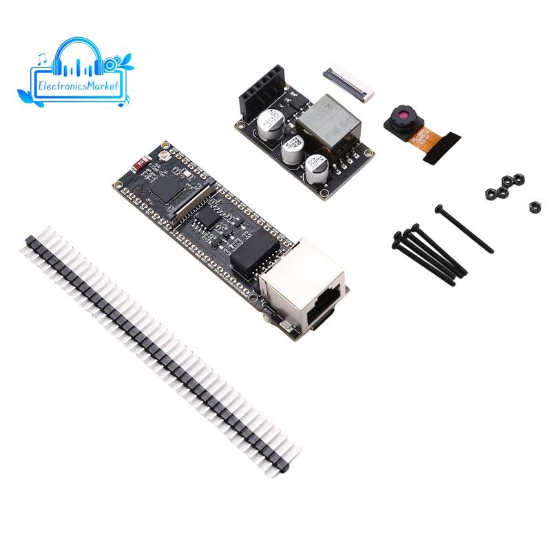 [Promote E]ESP32-S3 ETH Cam บอร์ดพัฒนาอีเธอร์เน็ต PoE SD Camera เข้ากันได้กับ POE-ETH-CAM-KIT-OV5640