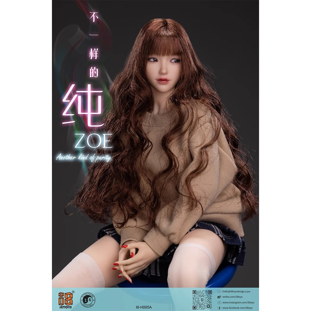 [Collection Boutique] พร้อมสต็อก i8toys 1/6 I8-H005 Xiaochun รวม 5 Movable Eyed ทหารหญิงแกะสลักหัว