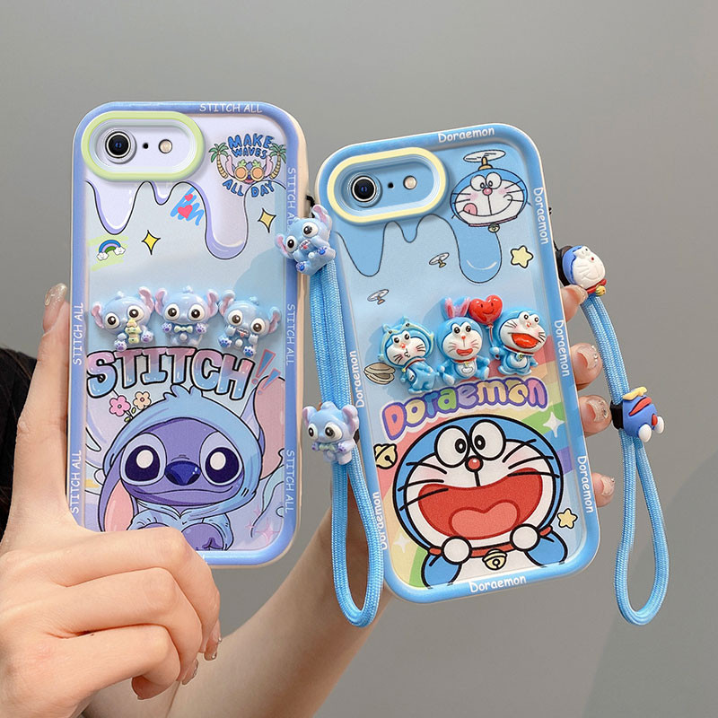 เคส iPhone 6 6S 7 8 6PLUS 6SPLUS 7PLUS 8PLUS น่ารัก 3D ตุ๊กตาซิลิโคนอ่อนนุ่มกรณี XXGZ