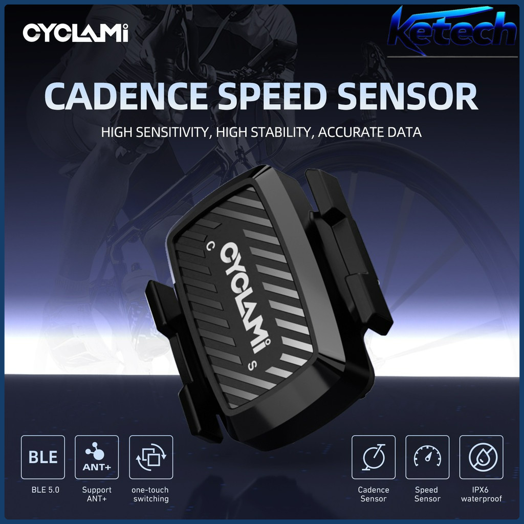 CYCLAMI จักรยานความเร็วและCadence Dual Sensor ANT+BLE 5.0 อุปกรณ์เสริมสำหรับGarmin Bryton IGSPORT XO