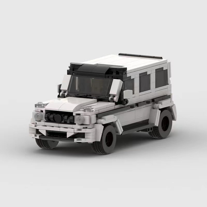 Mercedes-Benz Big G63 Racing Car MOC Building Blocks ความเร็วคลาสสิก Off-Road 8 ตารางรถสปอร์ตรุ่นประ
