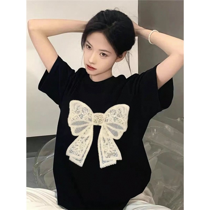 (จัดส่งตลอด 24 ชั่วโมง) FACAI ʕ•͡-•ʔ สตรีท oversize T-Shirt เสื้อผ้าวินเทจผู้หญิง เสื้อยืดพิมพ์ลายวัย
